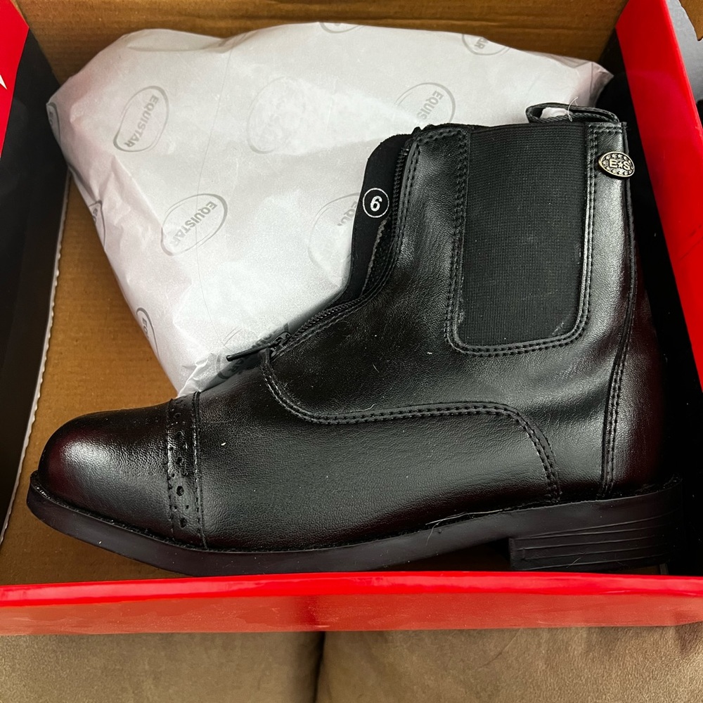 Equistar Ladies zip paddock boot